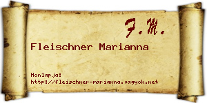 Fleischner Marianna névjegykártya